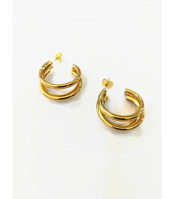 Aros de acero dorado  