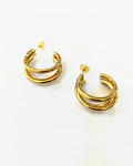 Aros de acero dorado  