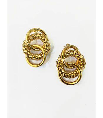 Aros de acero dorado  
