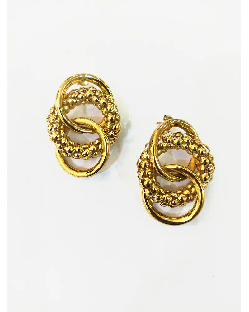 Aros de acero dorado  