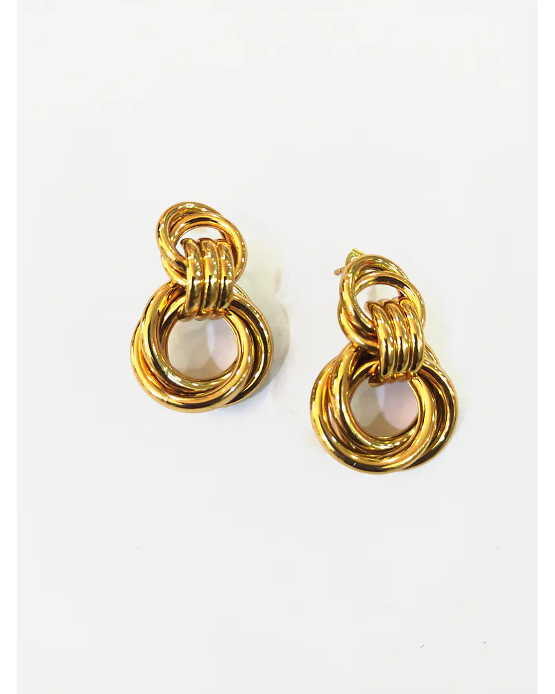 Aros de acero dorado  