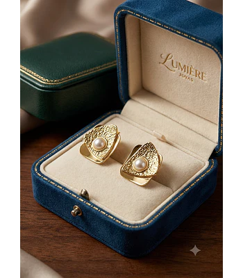 Aros de acero dorado  