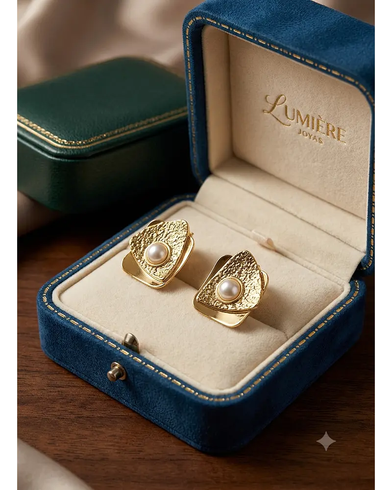 Aros de acero dorado  