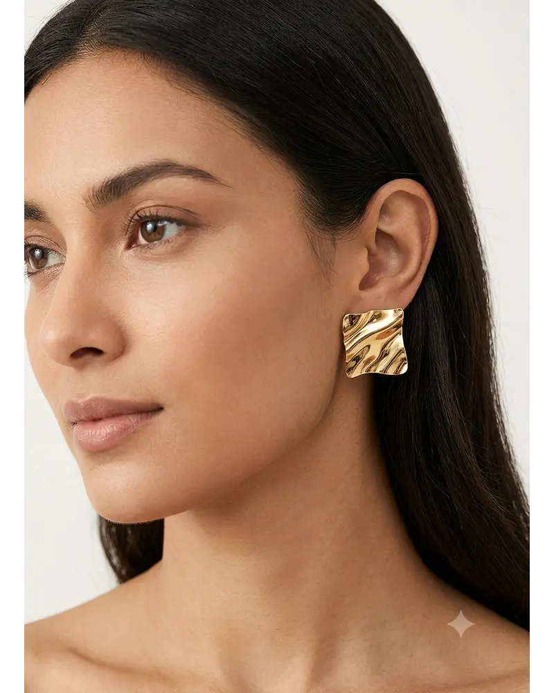Aros de acero dorado  