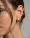 Aros de acero dorado  