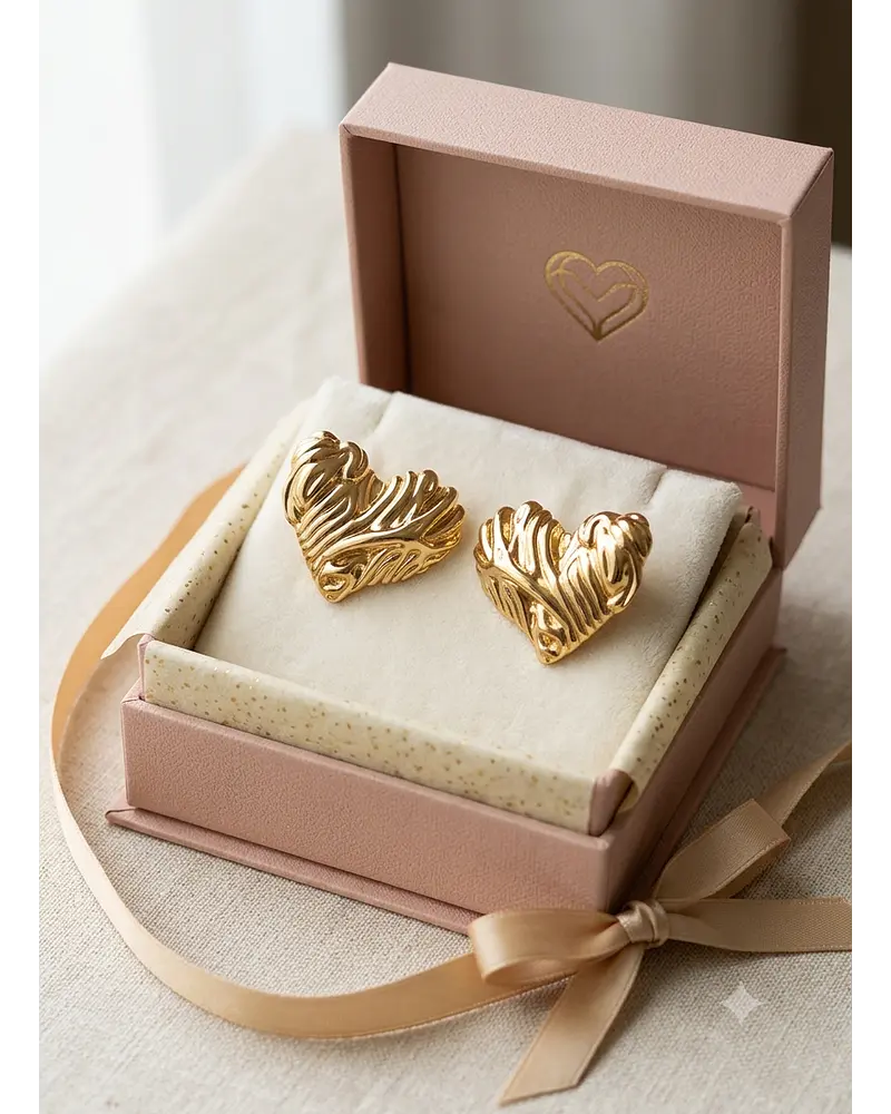 Aros de acero dorado  