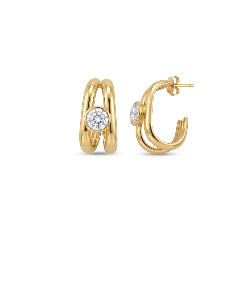 Aros de acero dorado  