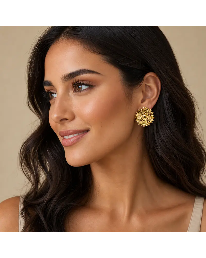 Aros de acero dorado  
