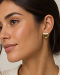 Aros de acero dorado  