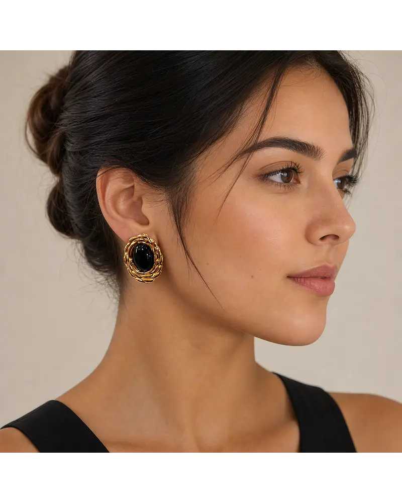 Aros de acero dorado  