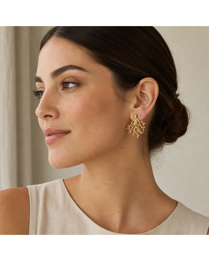 Aros de acero dorado  