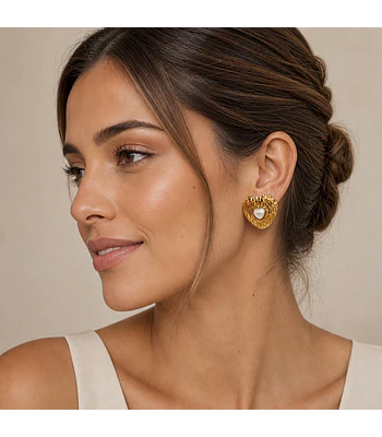 Aros de acero dorado  