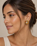 Aros de acero dorado  