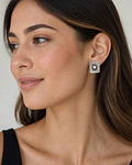 Aros de acero plateado