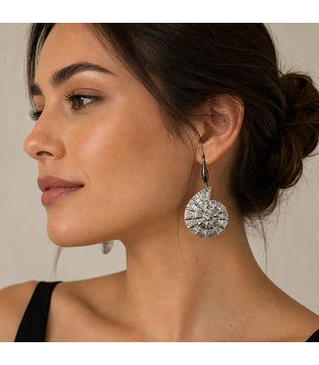 Aros de acero plateado