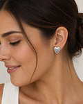 Aros de acero plateado