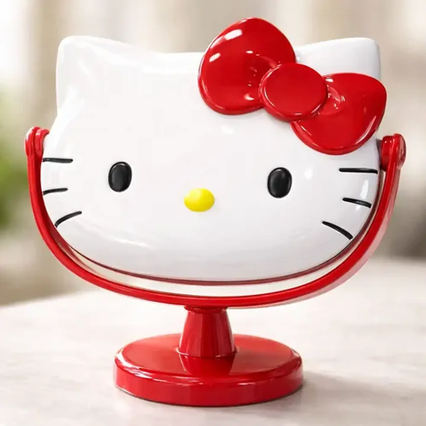 Espejo De Mesa Hello Kitty Kawaii Sanrio Pedestal Maquillaje 6