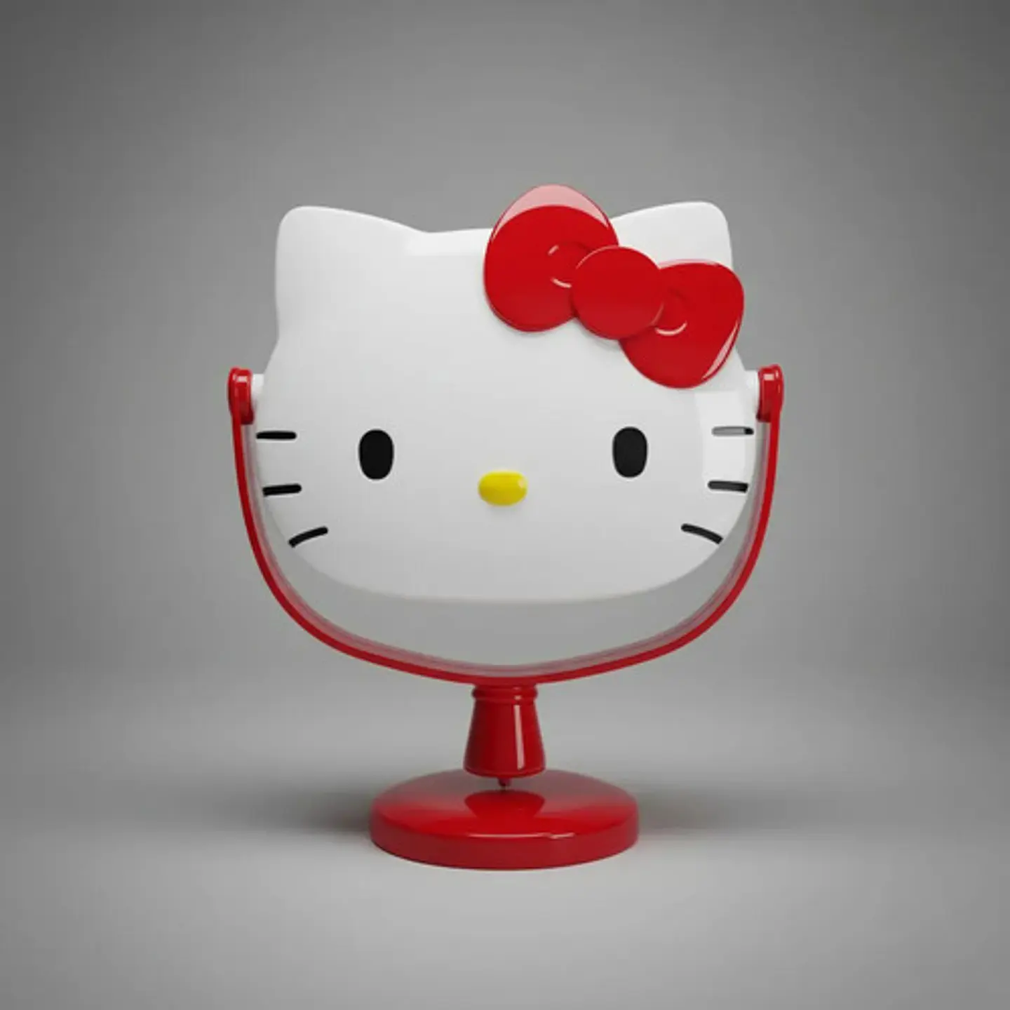 Espejo De Mesa Hello Kitty Kawaii Sanrio Pedestal Maquillaje 7
