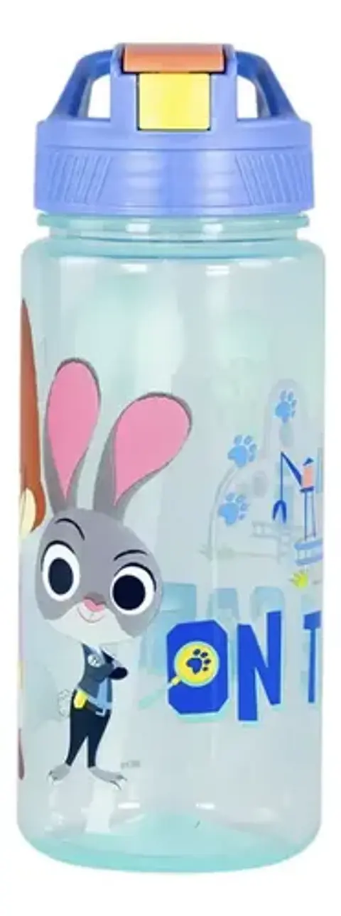 Botella Infantil 500ml Con Bombilla Disney Zootopia Keep