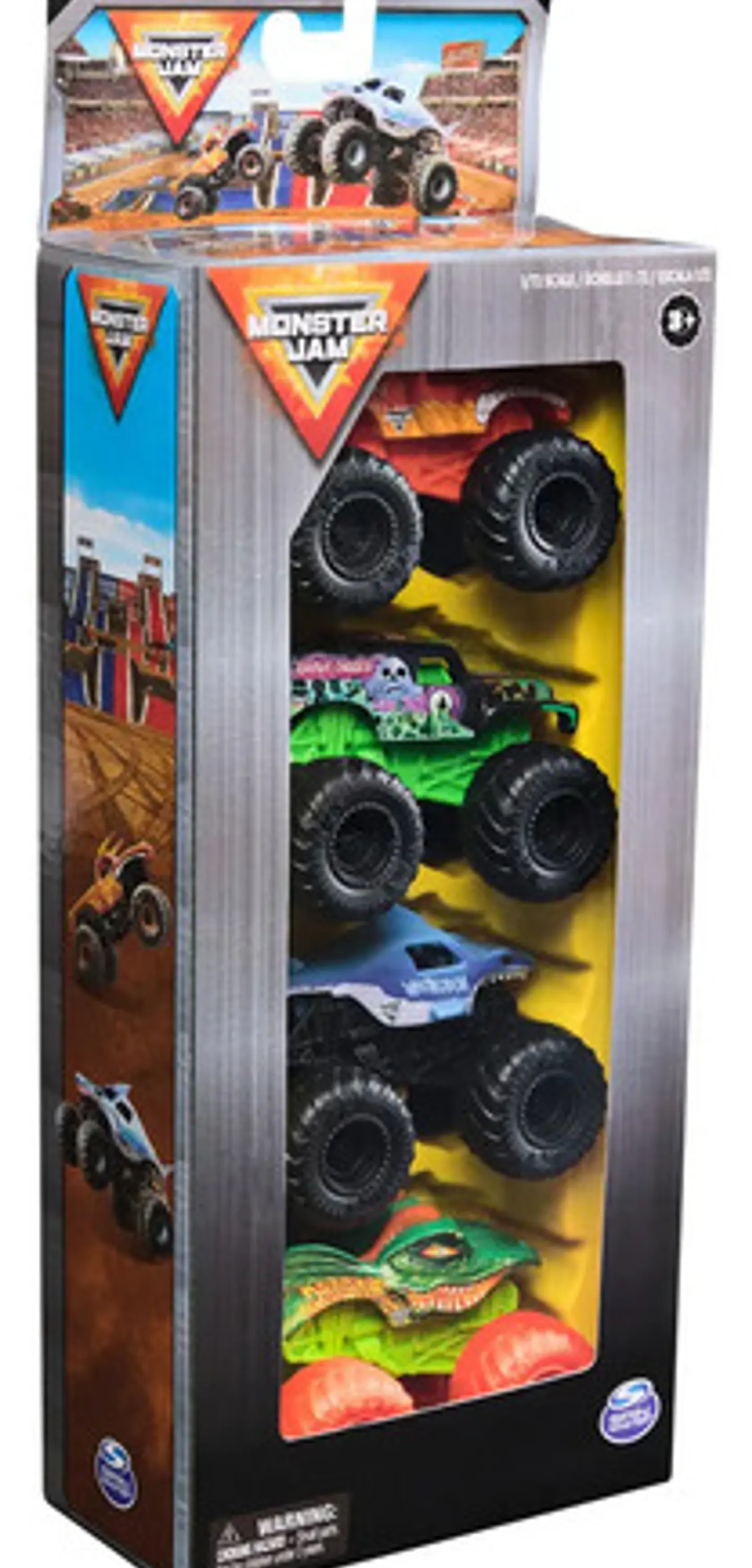 Autos Monster Jam Pack 4 Camionetas 1:72 Originales 4