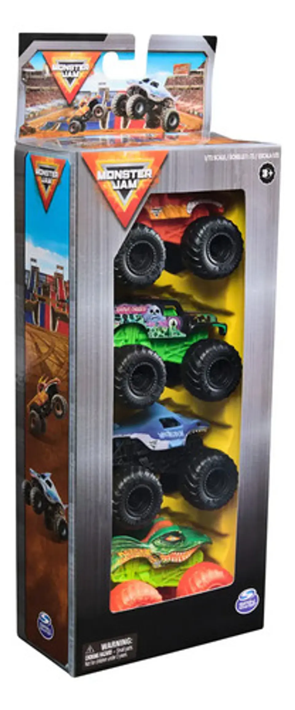 Autos Monster Jam Pack 4 Camionetas 1:72 Originales 4