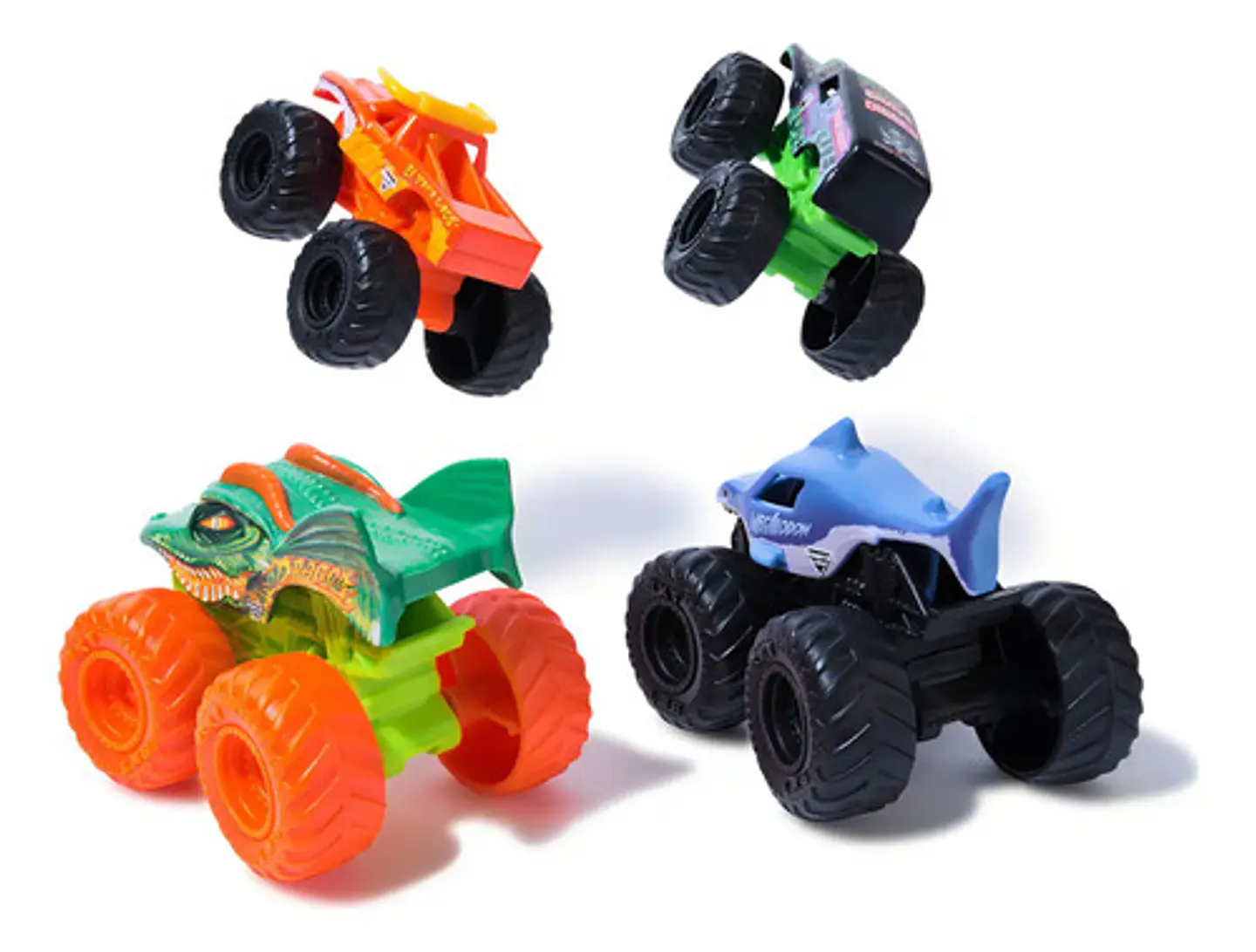 Autos Monster Jam Pack 4 Camionetas 1:72 Originales 7