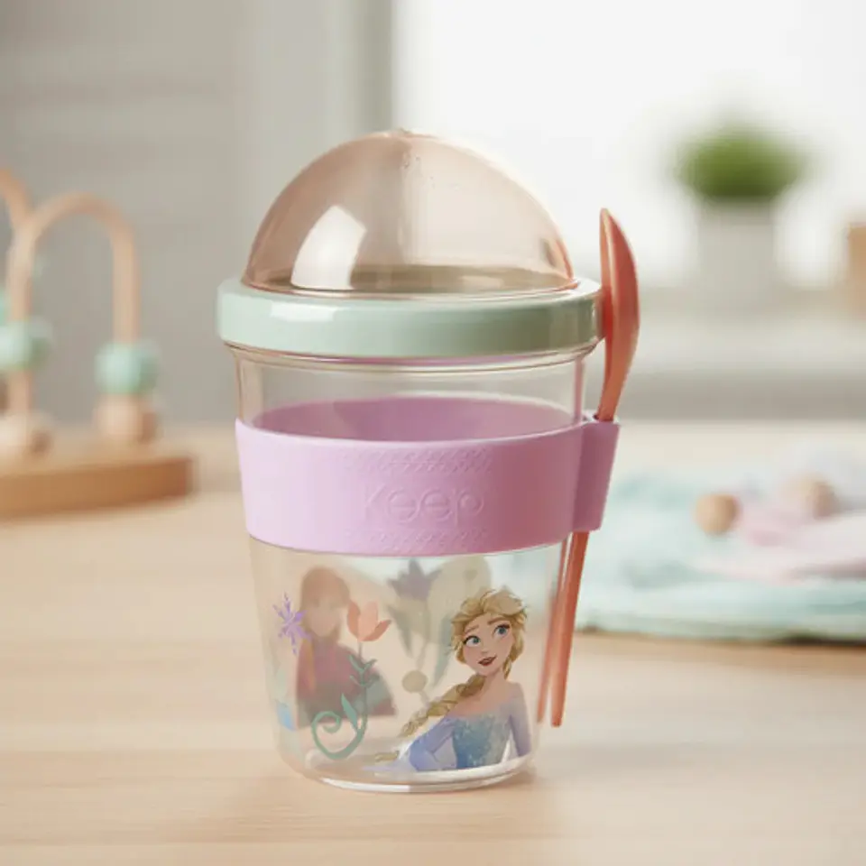 Vaso Yogurt Cereal Keep 450 Ml Infantil Licencias Disney 4