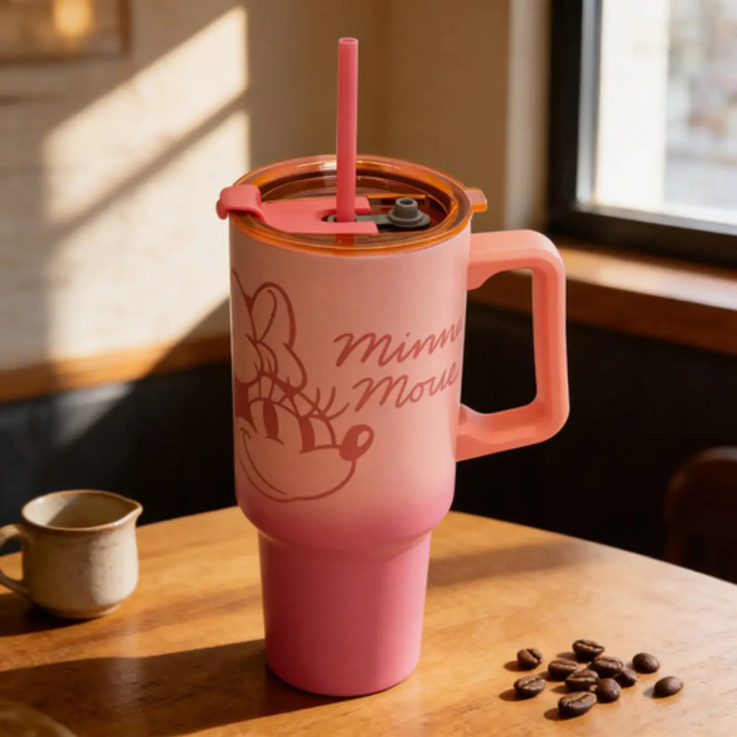 Vaso Térmico 40oz Con Asa Bombilla Diseños Disney 4