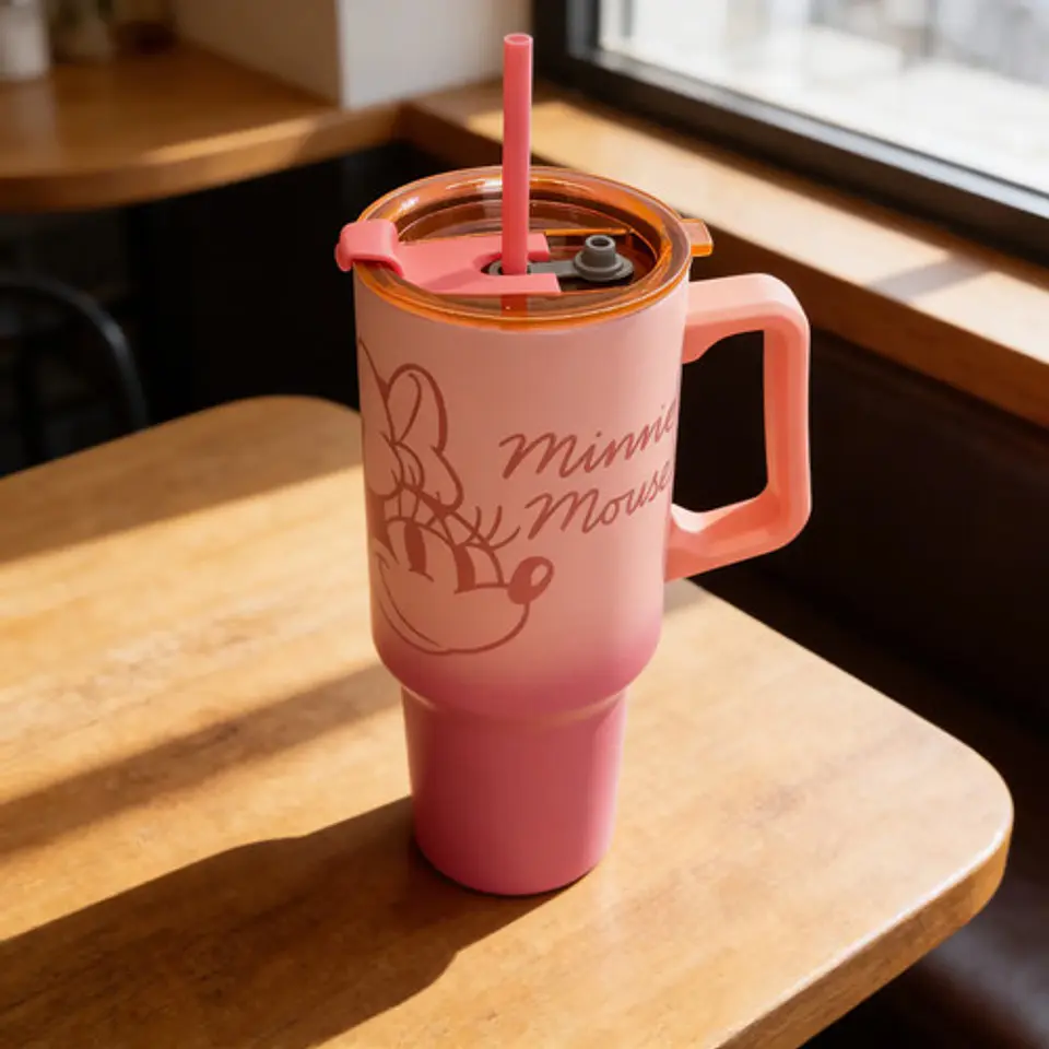 Vaso Térmico 40oz Con Asa Bombilla Diseños Disney 5