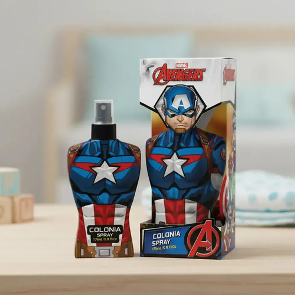 Colonia Infantil Avengers Capitán América Spray 175ml 3