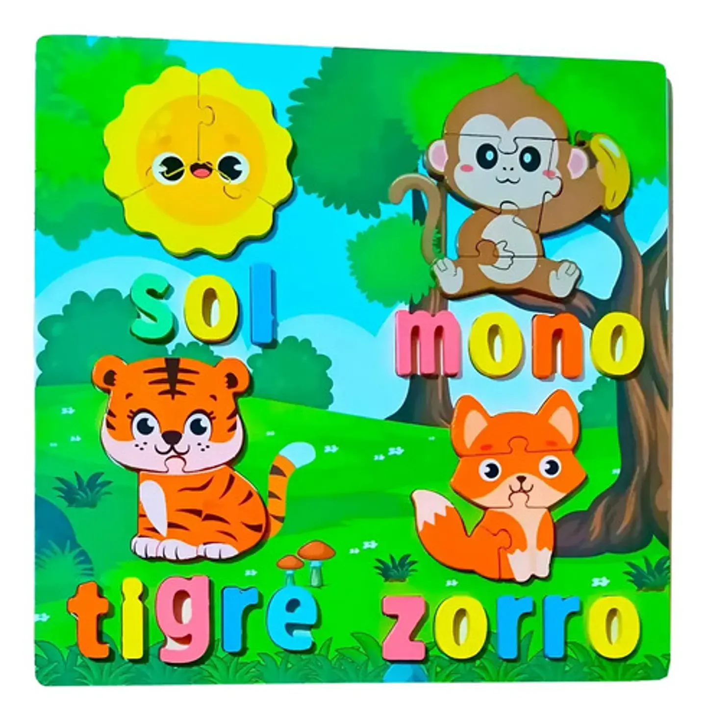 Puzzle Infantil Animales Rompecabezas Didáctico 32 Piezas 1
