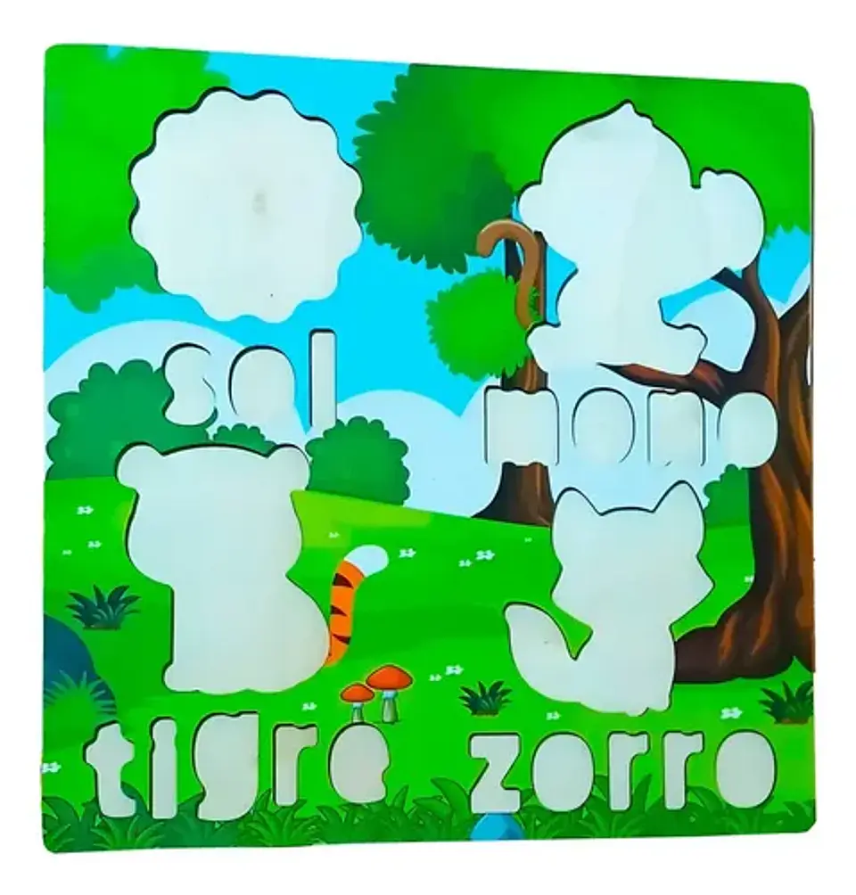 Puzzle Infantil Animales Rompecabezas Didáctico 32 Piezas 2
