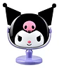 Espejo De Mesa Kawaii Kuromi Sanrio Con Pedestal Maquillaje - Miniatura 1