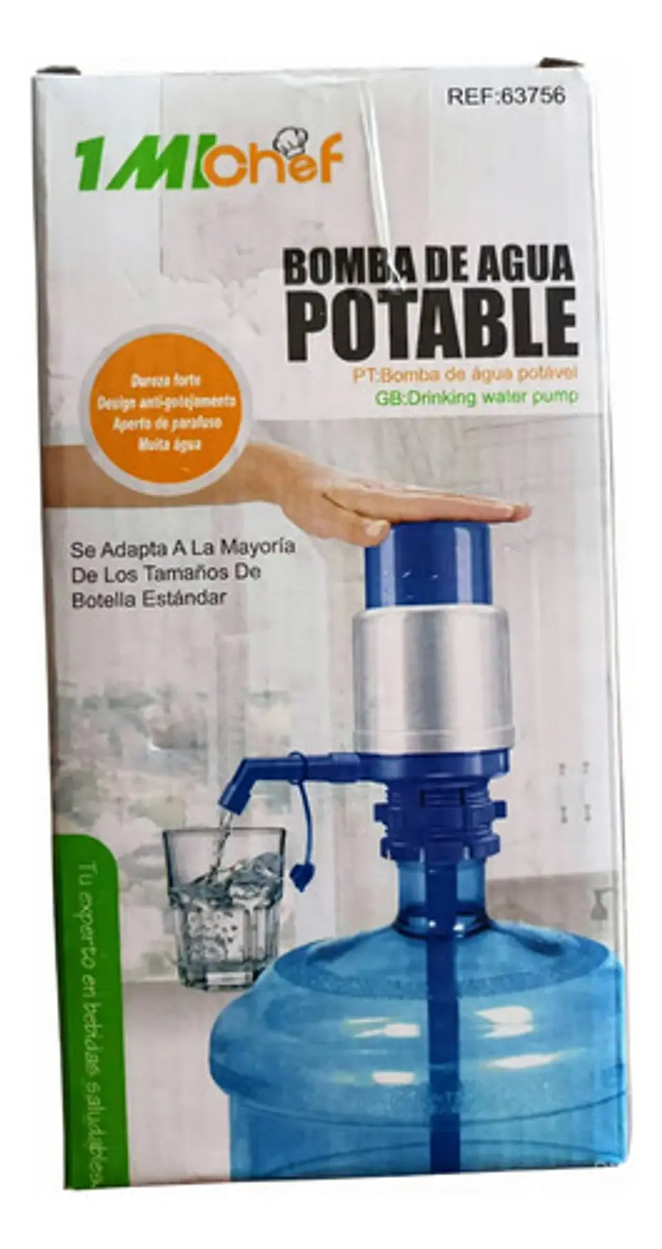 Dispensador Agua Manual Azul Para Botellón De 10 Y 20 Litros 2