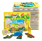Puzzle Madera Animales 8 Piezas Encaje Didáctico Infantil - Miniatura 1
