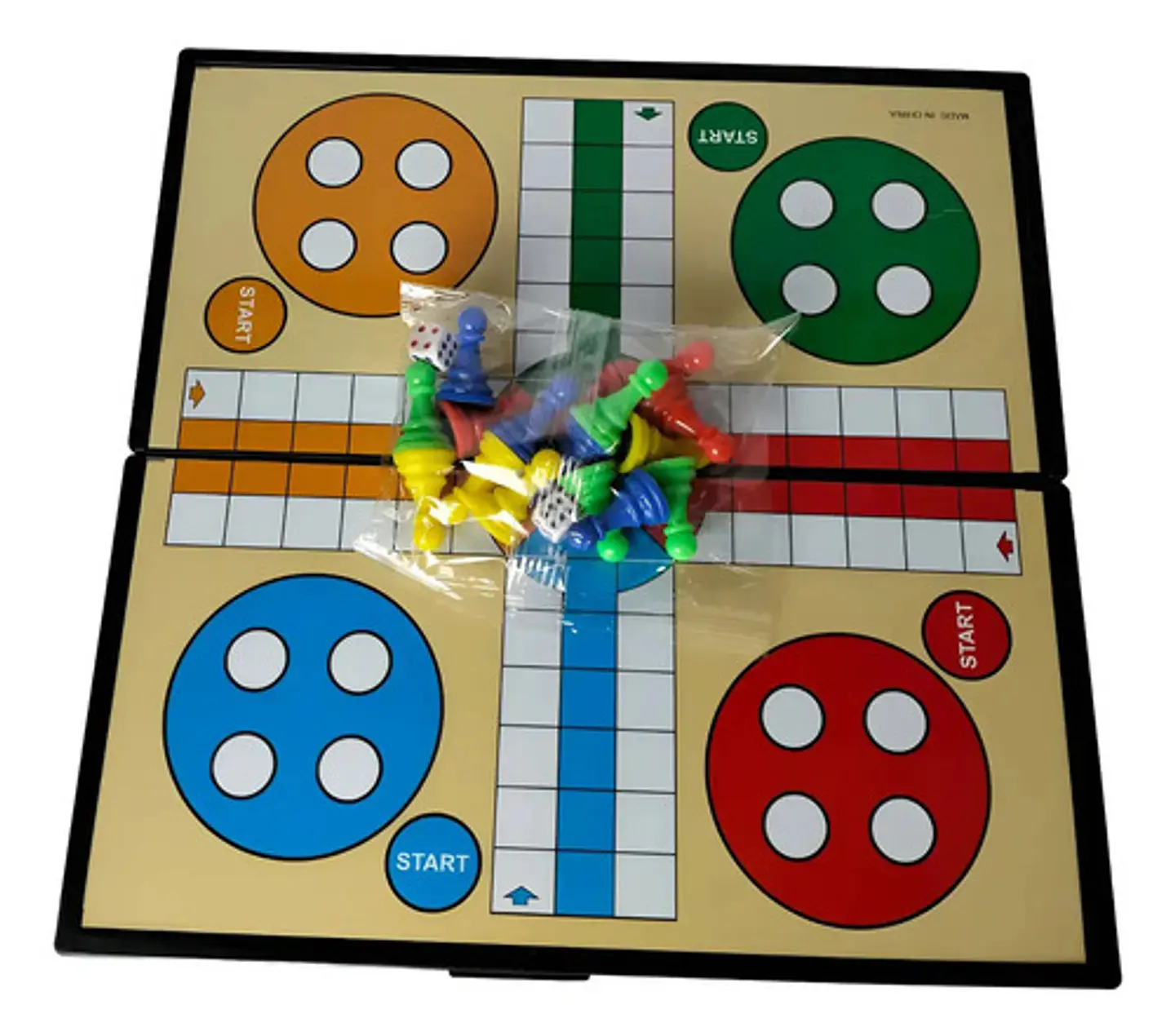 Juego Magnético 3 En 1 Ajedrez Ludo Damas Plegable 6