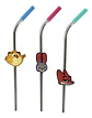 Set 3 Bombillas Disney Reutilizables De Acero Con Limpiador - Miniatura 2