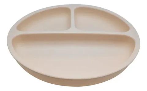 Plato Silicona Bebé Ventosa Antideslizante Y Tapa Kido Keep