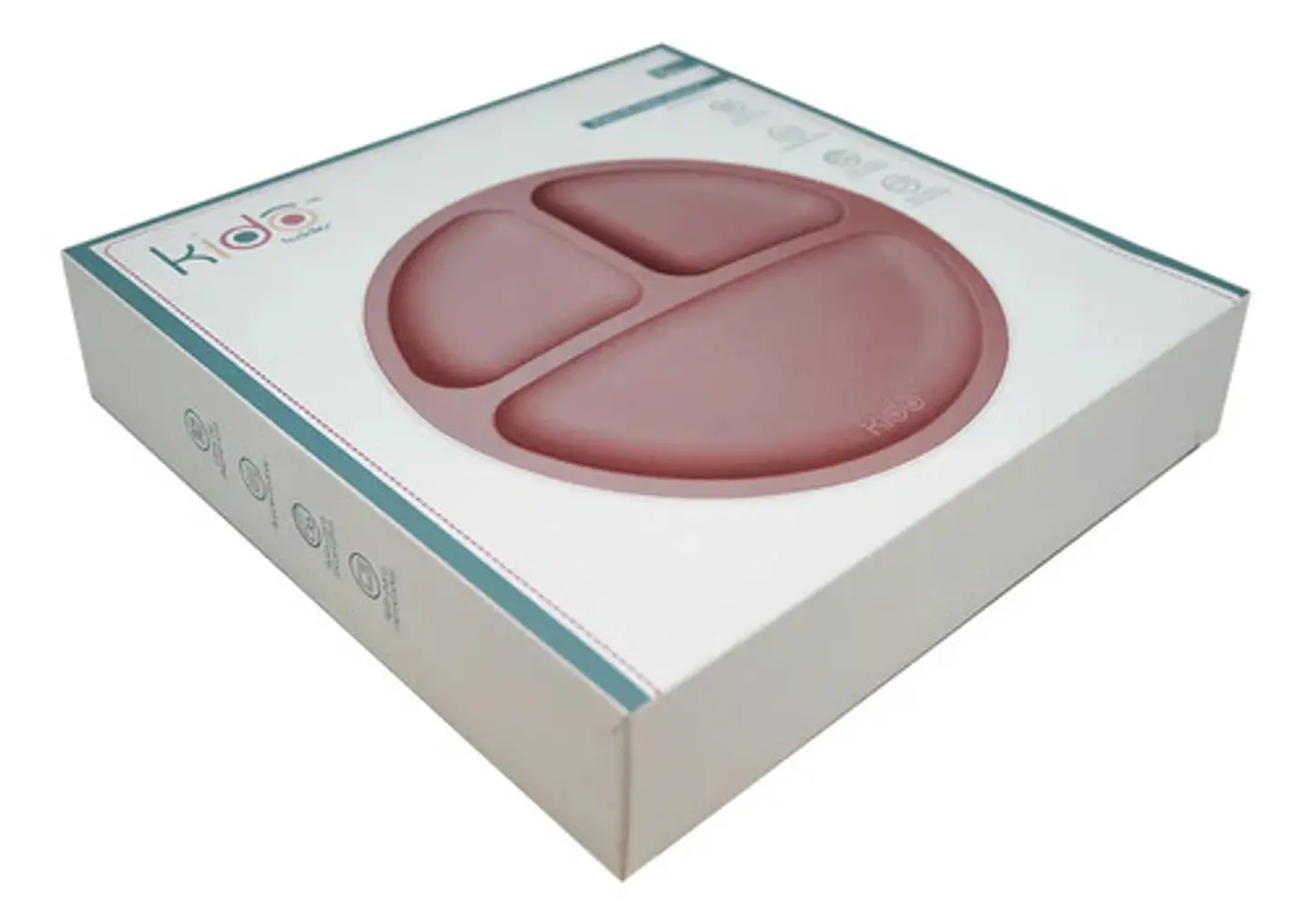 Plato Silicona Bebé Ventosa Antideslizante Y Tapa Kido Keep 2