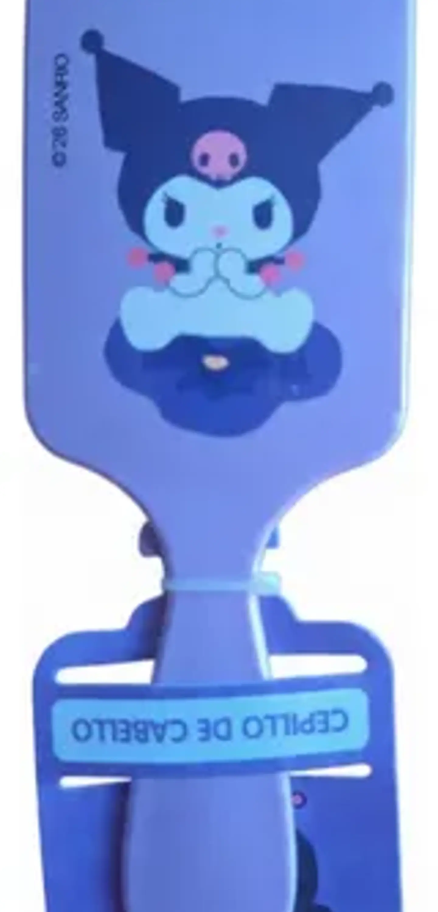 Cepillo De Cabello Kurumi Desenredante Cuadrado 22 Cm Rosa 1
