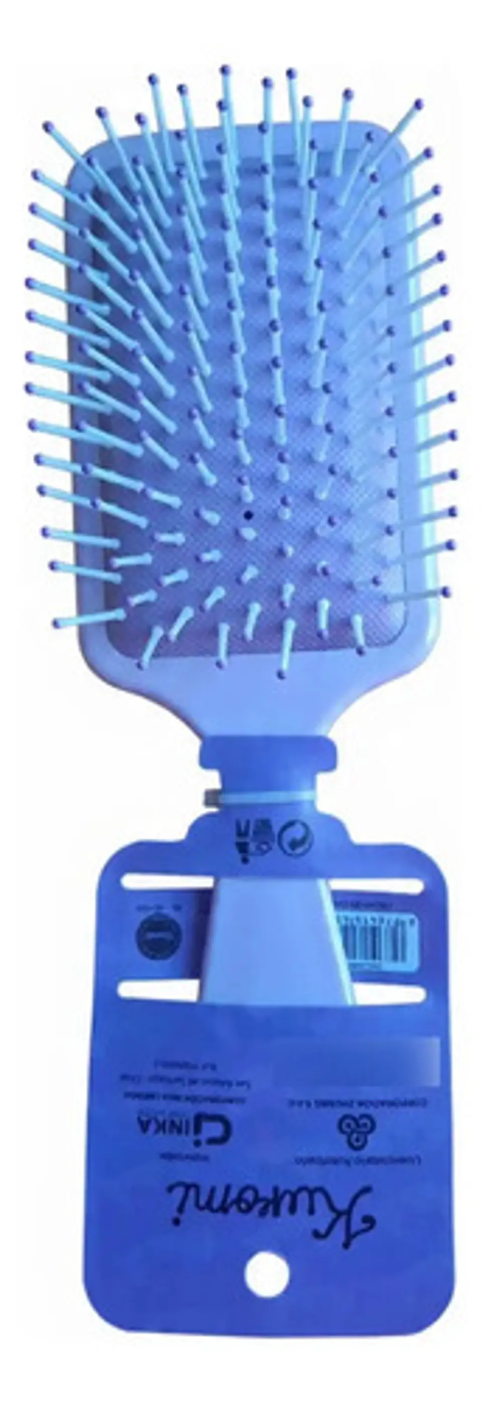 Cepillo De Cabello Kurumi Desenredante Cuadrado 22 Cm Rosa 2