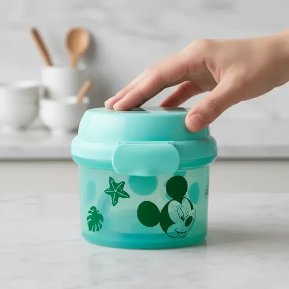 Porta Snack Infantil 280ml Licencia Disney Mickey Summer 5
