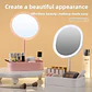 Espejo Led Tocador Maquillaje Circular Con Organizador Blanco - Miniatura 5