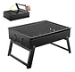 Parrilla A Carbón Portátil Plegable Negra 38x29,5 Camping - Miniatura 3