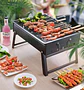 Parrilla A Carbón Portátil Plegable Negra 38x29,5 Camping - Miniatura 9