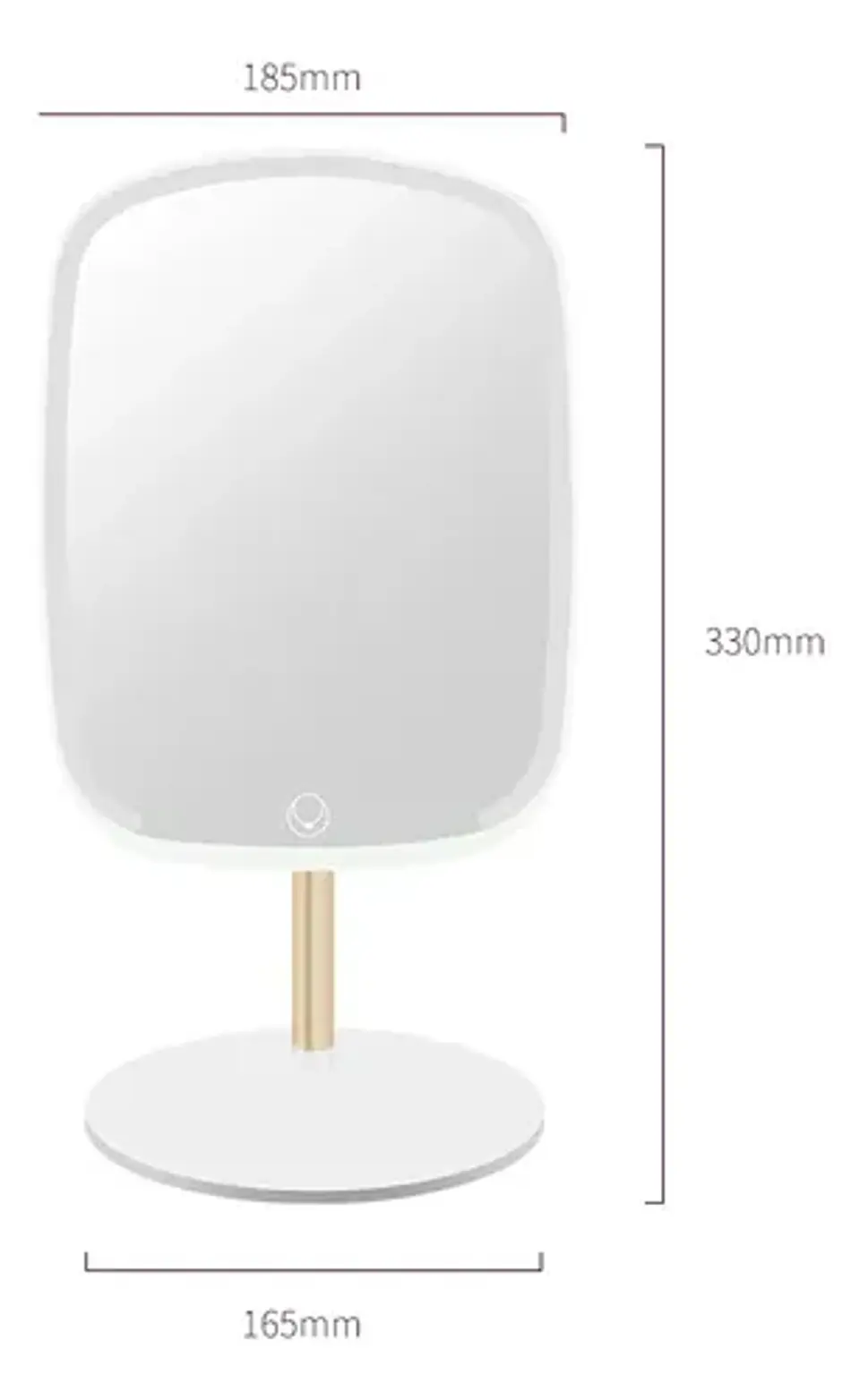 Espejo Maquillaje Con Luz Led Ovalado Para Tocador 4