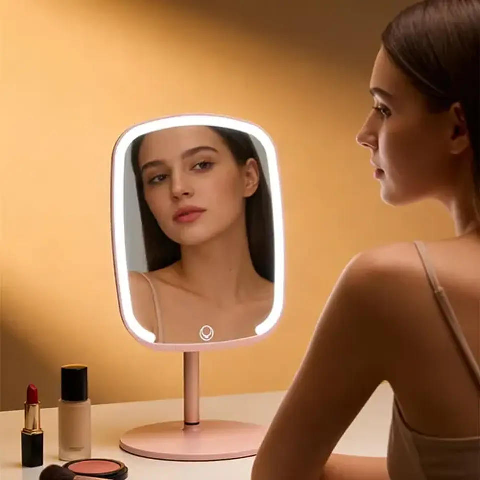 Espejo Maquillaje Con Luz Led Ovalado Para Tocador 5