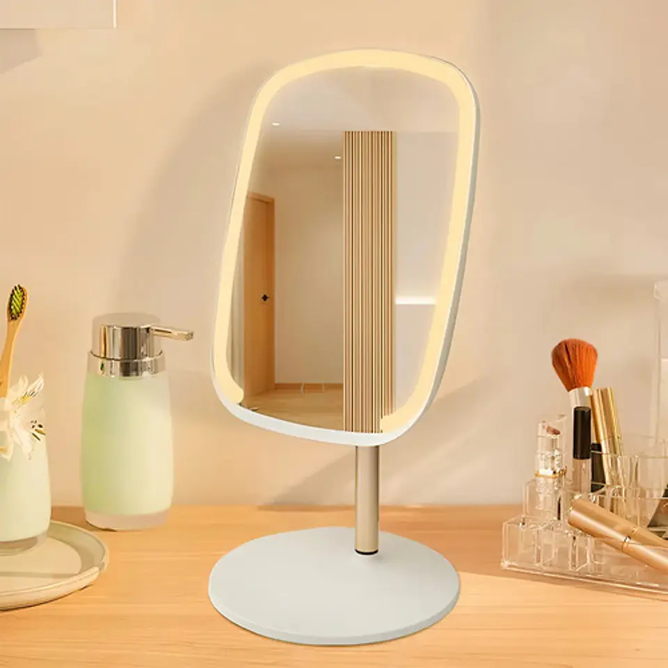 Espejo Maquillaje Con Luz Led Ovalado Para Tocador 6