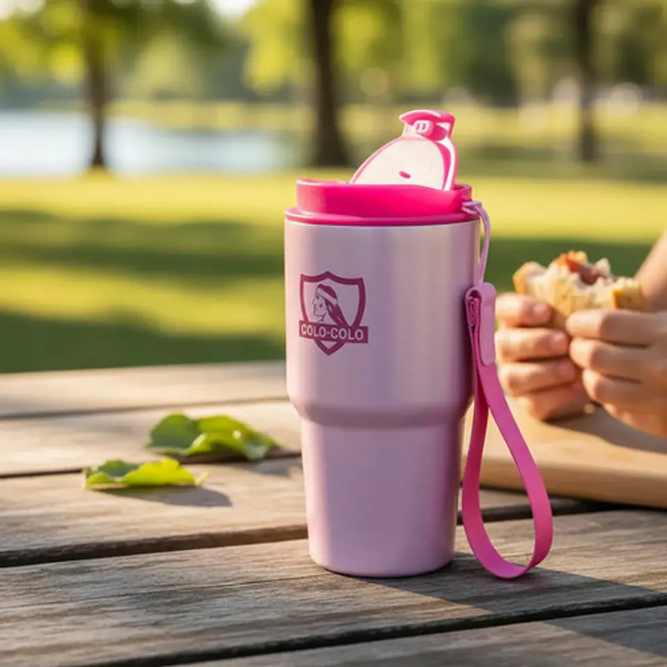 Vaso Mug Térmico Sintra Colo Colo Pink Acero Inoxidable 1