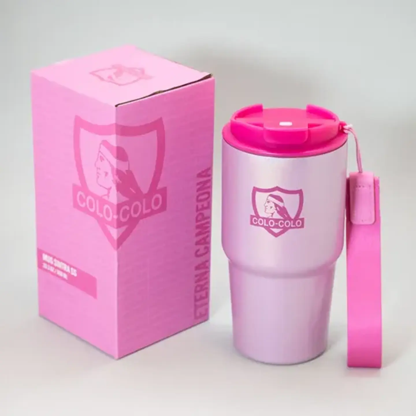 Vaso Mug Térmico Sintra Colo Colo Pink Acero Inoxidable 4